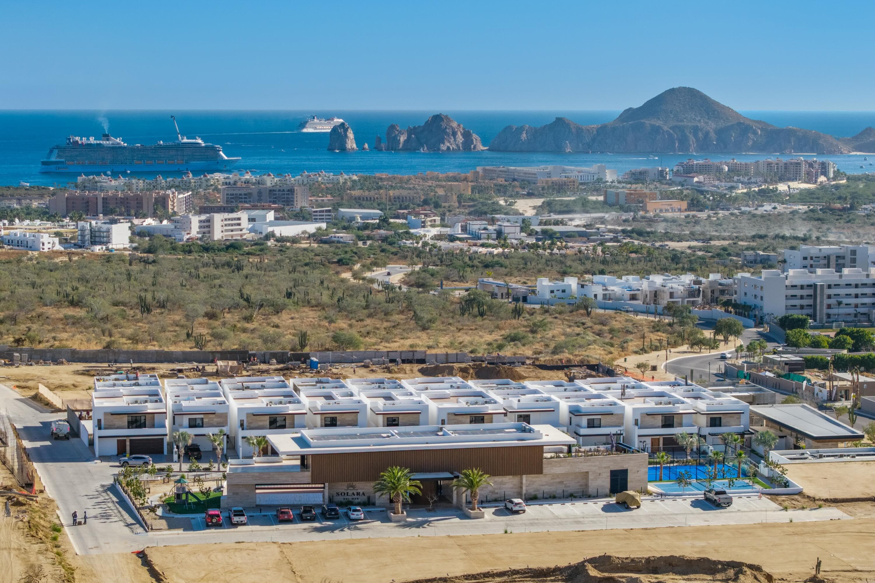 Aerial view of the Solara del Mar development